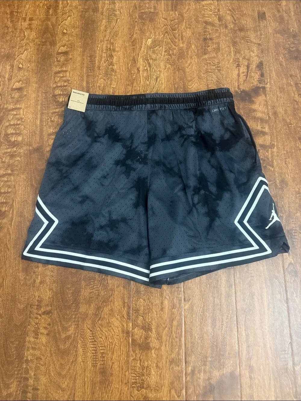 Jordan Black Athletic Shorts with White Trim